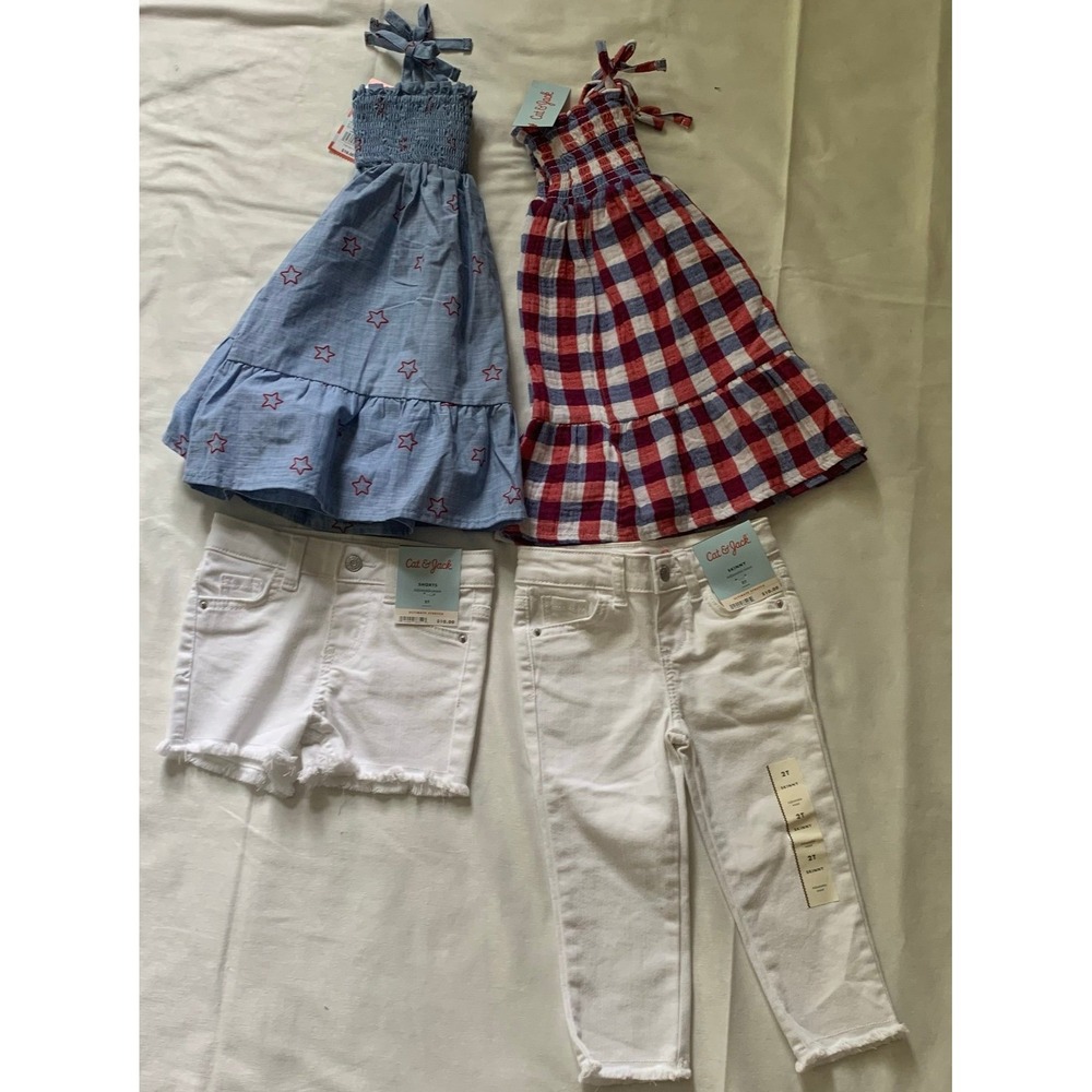 New Bundle clothes for Girl's Cat & Jack Chambray
Stars Sundress, and others‎